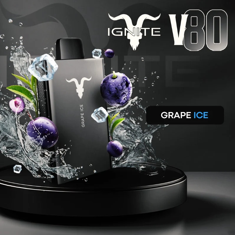 IGNITE V80 Disposable Vape - Traubeneis: Eine erfrischende Reise für den modernen Vaper in der Schweiz