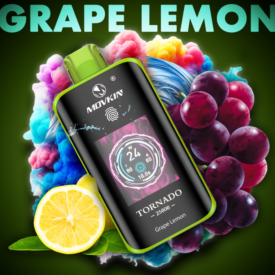 RandM Fumot Tornado 25000 Püf Vape - Üzüm Limonu: İstanbul'un Soluğunda Devasa Lezzet Fırtınası