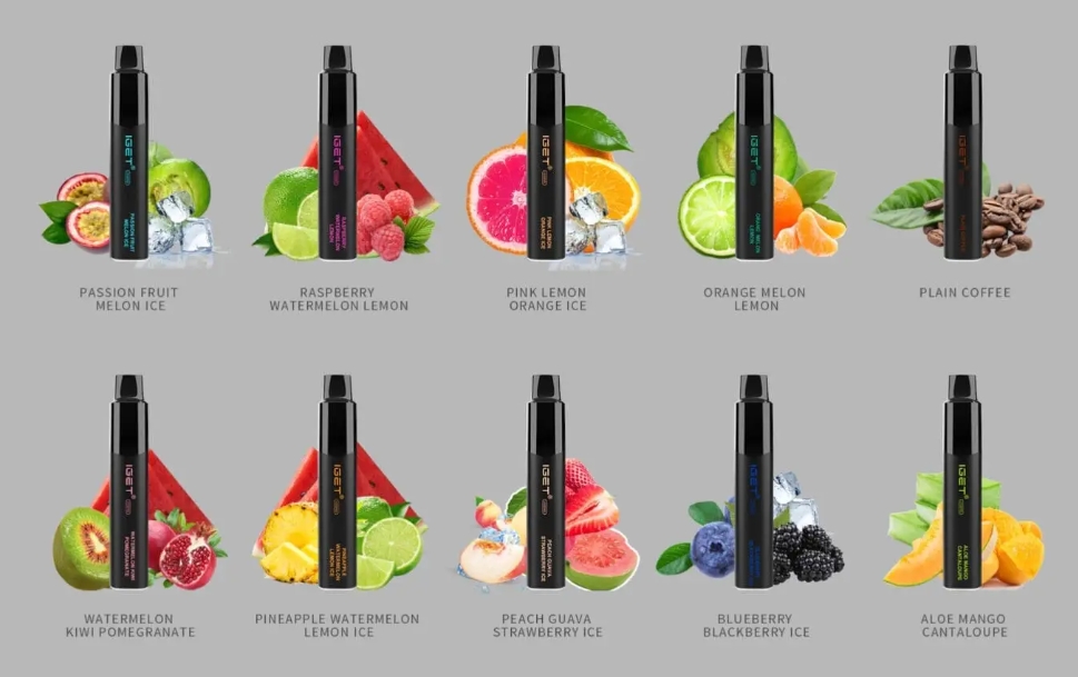 Nikotinfrei IGET Legend 4000 Züge Vape - Passionsfrucht-Melonen-Eis: Fruchtiger Genuss ohne Kompromisse