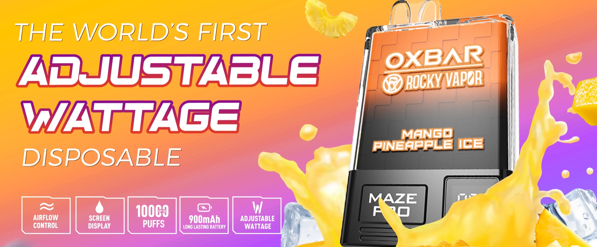Rocky Vapor x Oxbar Maze Pro 10000 Puffs – Erdbeere | Einweg-Vapor: Eine neue Ära des Dampfens in der Schweiz
