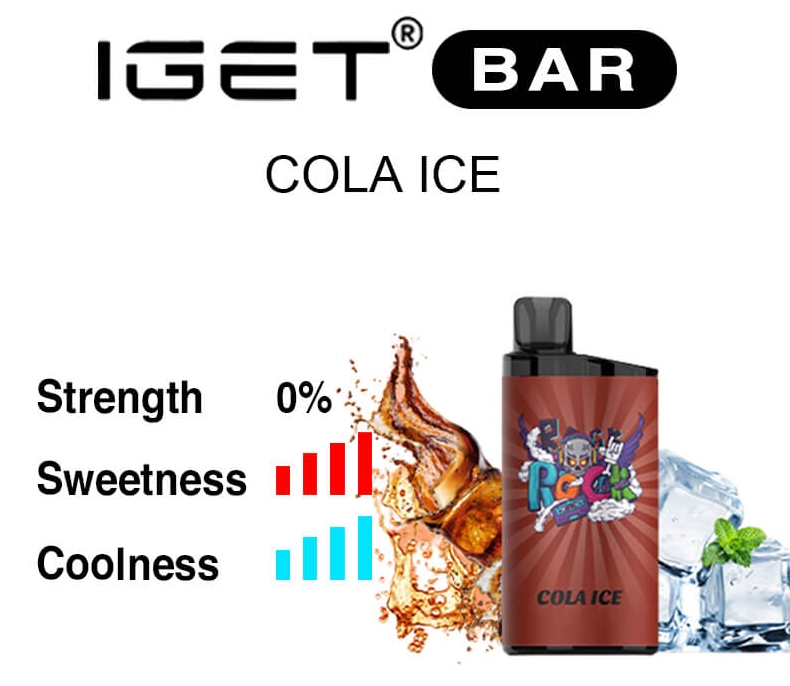 IGET Bar 3500 Züge Nikotinfreier Vape – Cola Eis: Die kühle Revolution für bewusste Dampfer in Österreich