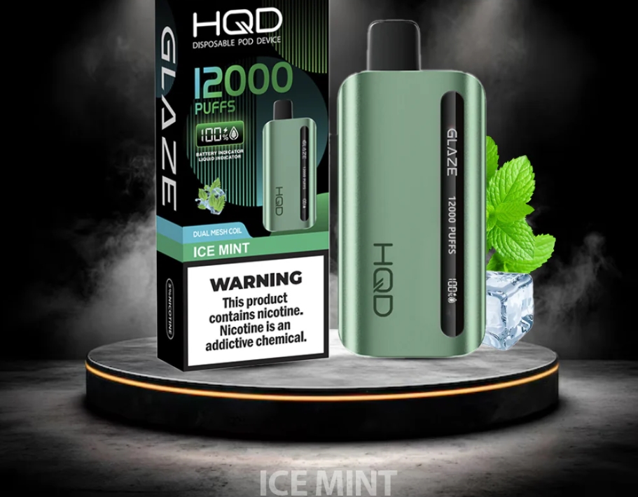 HQD CUVIE GLAZE 12000 Puffs Einweg-Vaporizer – Eisminze: Langanhaltende Frische für anspruchsvolle Dampfer