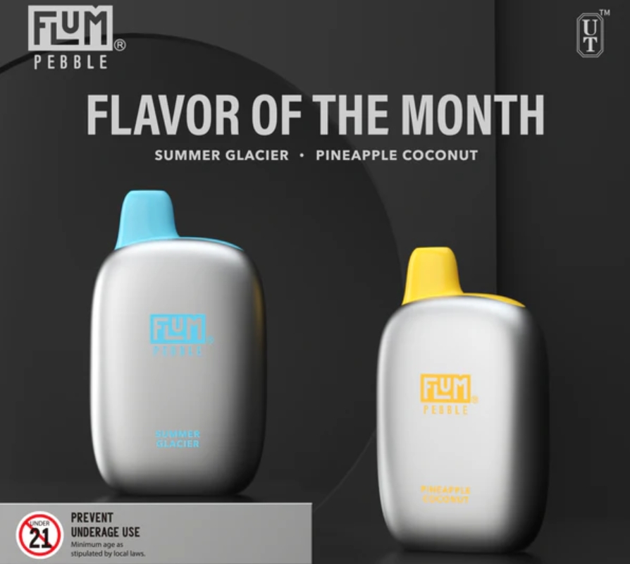 FLUM PEBBLES 6000 Puffs Vape – Sommer Gletscher: Eine eisige Brise trifft auf modernes Dampfen